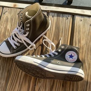 Leather converse